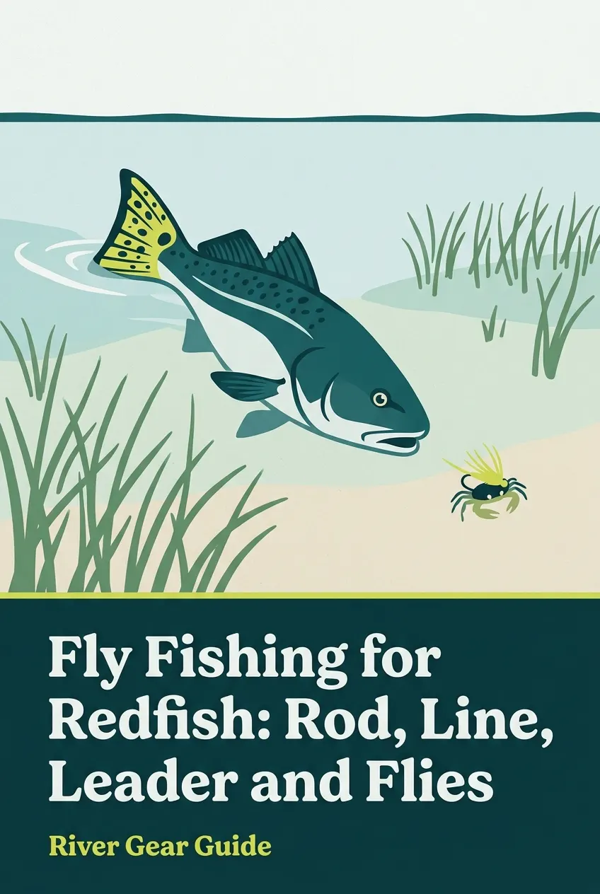 Pinterest pin: fly fishing for redfish on a flat