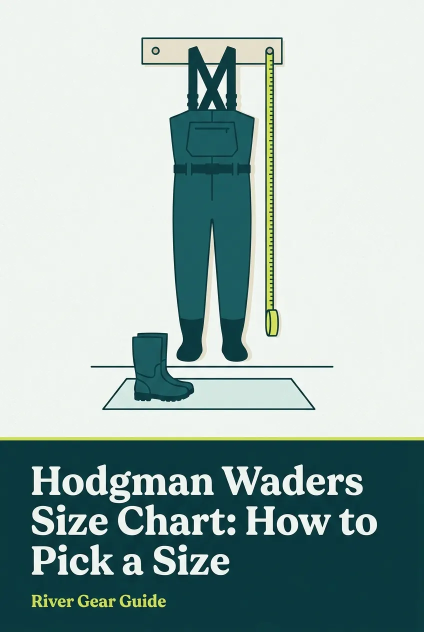 Pinterest pin: how to pick a waders size