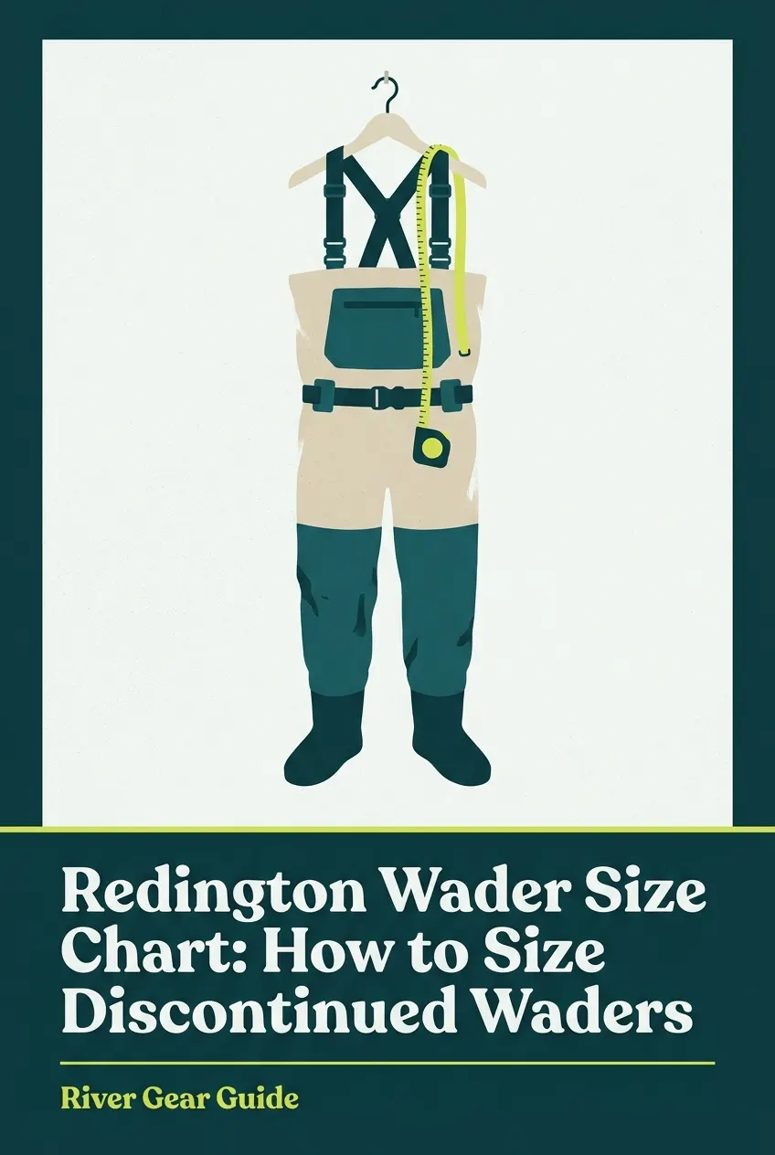 Pinterest pin: how to size an old pair of waders