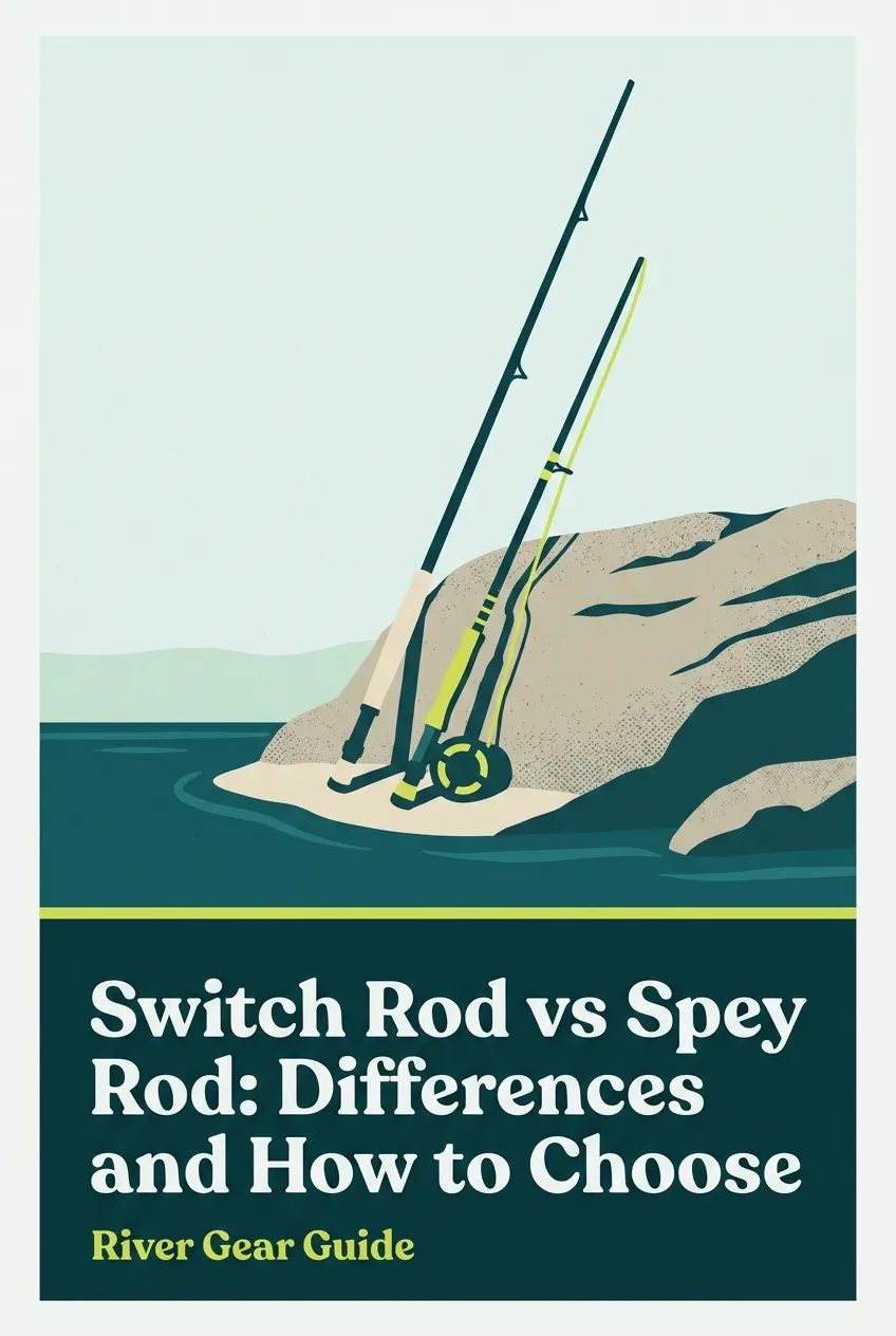 Pinterest pin: switch rod versus spey rod